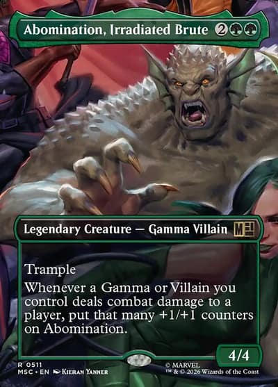 Abomination, Irradiated Brute 511 Marvel Super Heroes Commander Magic card