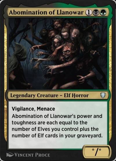 Abomination of Llanowar HA4-20 Historic Anthology 4 Magic card