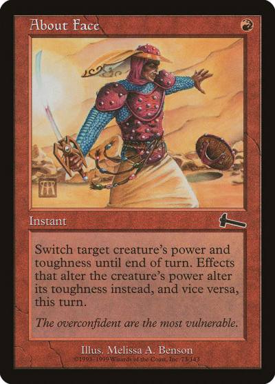 About Face ULG-73 Urza's Legacy Magic card