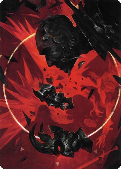 Abrade // Abrade AVOW-38 Crimson Vow Art Series Magic card