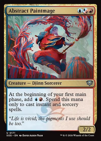 Abstract Paintmage SOS-171 Secrets of Strixhaven Magic card