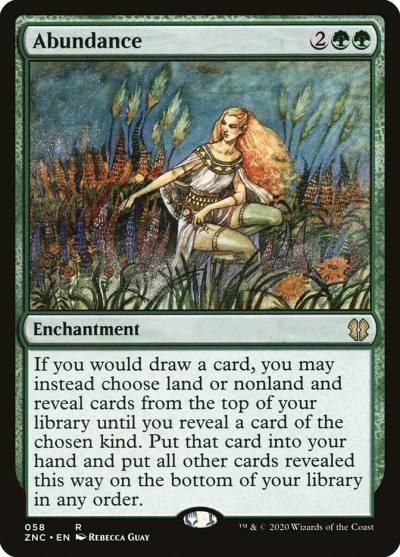 Abundance ZNC-58 Zendikar Rising Commander Magic card