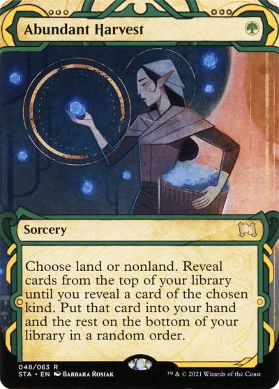 Abundant Harvest STA-48 Strixhaven Mystical Archive Magic card