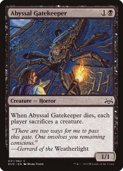 Abyssal Gatekeeper DVD-31 Duel Decks Anthology: Divine vs. Demonic Magic card