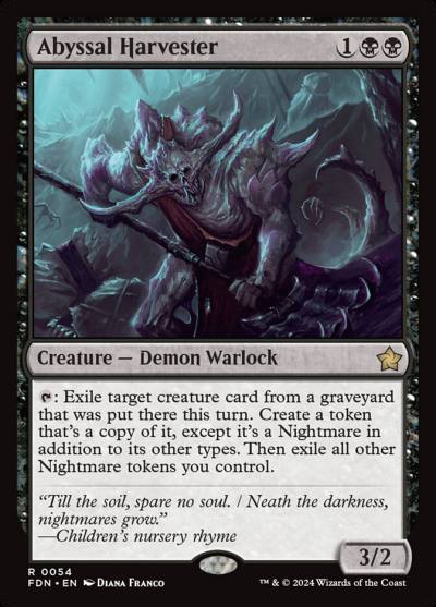 Abyssal Harvester FDN-54 Foundations Magic card