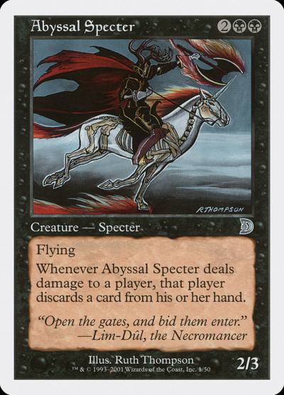 Abyssal Specter DKM-1 Deckmasters Magic card