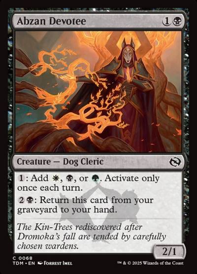 Abzan Devotee TDM-68 Tarkir: Dragonstorm Magic card