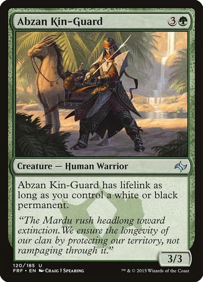 Abzan Kin-Guard 120 Fate Reforged Magic card