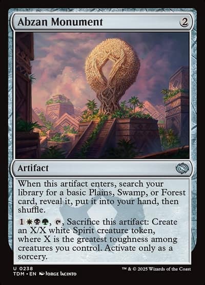Abzan Monument TDM-238 Tarkir: Dragonstorm Magic card