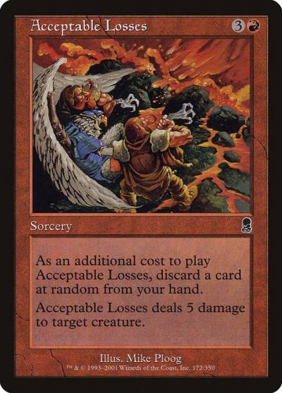 Acceptable Losses ODY-172 Odyssey Magic card