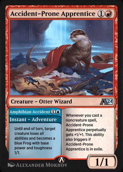 Accident-Prone Apprentice // Amphibian Accident YWOE-16 Alchemy: Wilds of Eldraine Magic card
