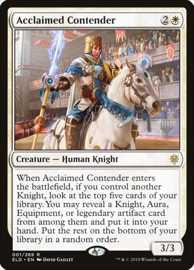 Acclaimed Contender PELD-1P Throne of Eldraine Promos Magic card