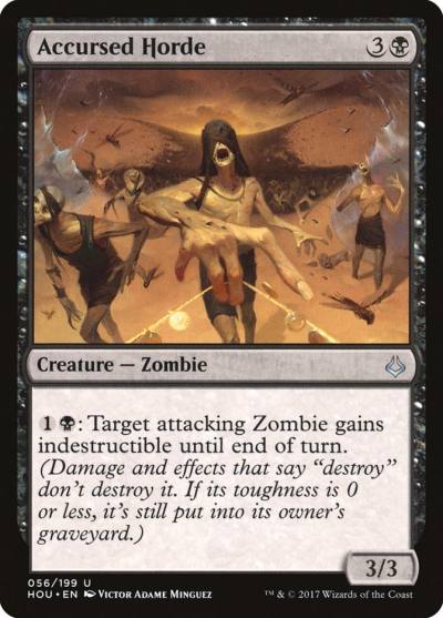 Accursed Horde HOU-56 Hour of Devastation Magic card