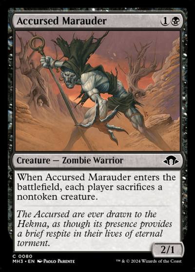 Accursed Marauder MH3-80 Modern Horizons 3 Magic card