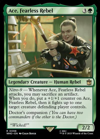 Ace, Fearless Rebel WHO-98 Doctor Who Magic card