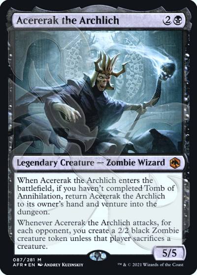 Acererak the Archlich PAFR-87A Adventures in the Forgotten Realms Promos Magic card