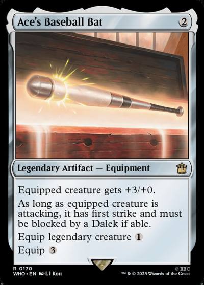 Ace's Baseball Bat WHO-170 Doctor Who Magic card