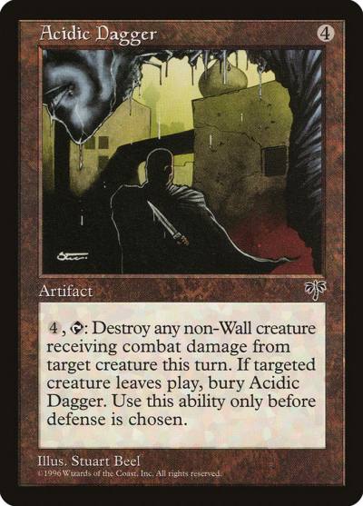 Acidic Dagger MIR-291 Mirage Magic card