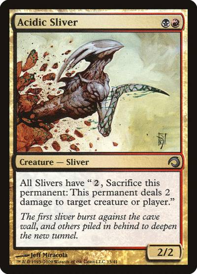 Acidic Sliver H09-13 Premium Deck Series: Slivers Magic card