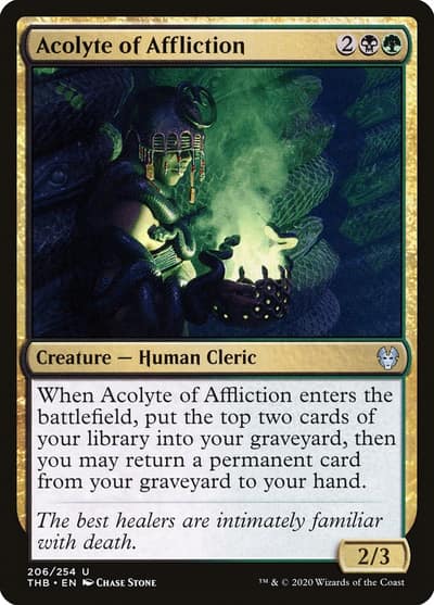 Acolyte of Affliction 206 Theros Beyond Death Magic card