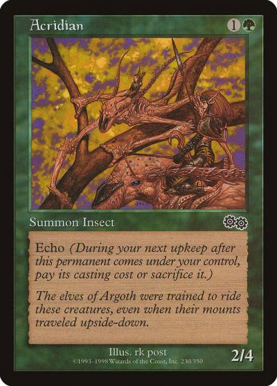 Acridian 230 Urza's Saga Magic card