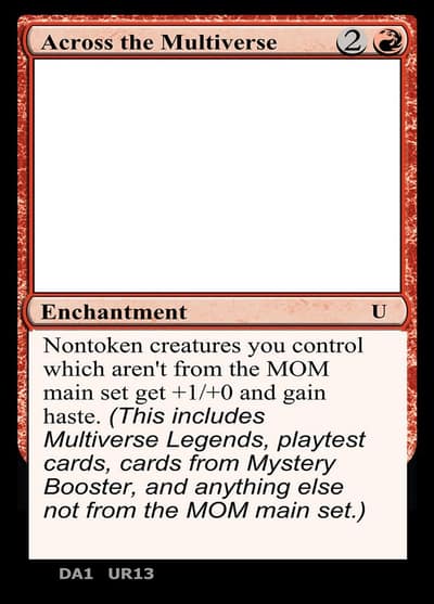 Across the Multiverse UNK-UR13B Unknown Event Magic card