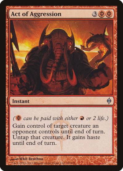 Act of Aggression NPH-78 New Phyrexia Magic card