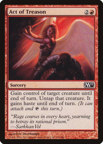 Act of Treason M11-121 Magic 2011 Magic card