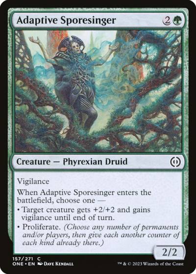 Adaptive Sporesinger 157 Phyrexia: All Will Be One Magic card