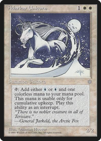 Adarkar Unicorn 1 Ice Age Magic card