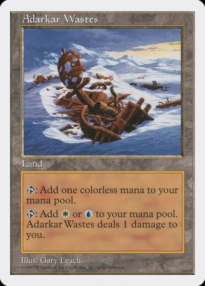 Adarkar Wastes 5ED-410 Fifth Edition Magic card