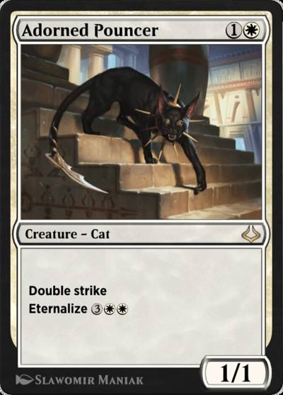 Adorned Pouncer HA4-1 Historic Anthology 4 Magic card