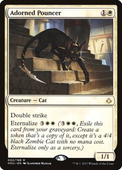 Adorned Pouncer HOU-2 Hour of Devastation Magic card