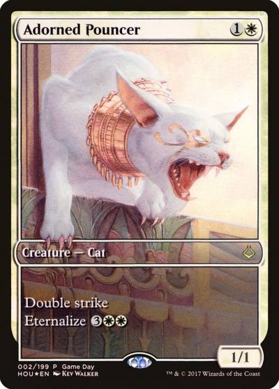 Adorned Pouncer PHOU-2 Hour of Devastation Promos Magic card