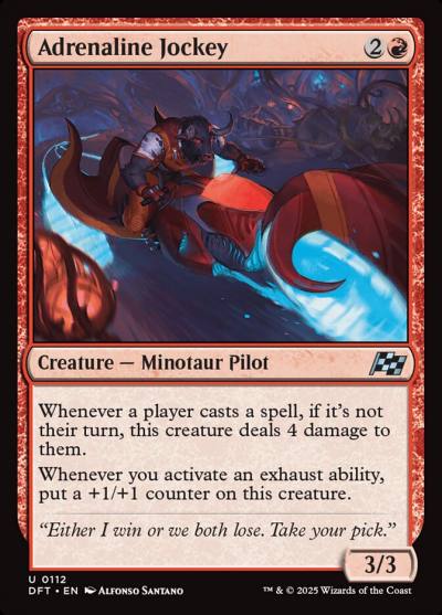Adrenaline Jockey DFT-112 Aetherdrift Magic card