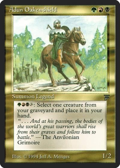 Adun Oakenshield LEG-216 Legends Magic card