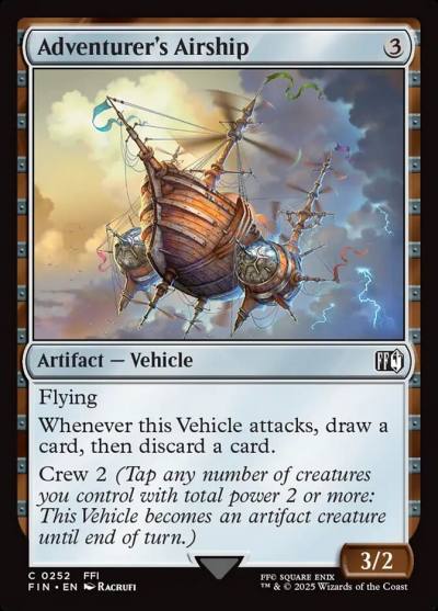 Adventurer's Airship FIN-252 Final Fantasy Magic card