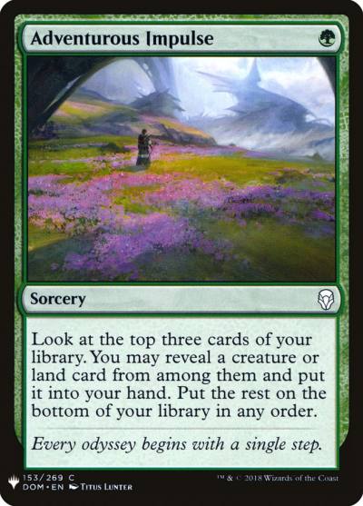 Adventurous Impulse PLST-DOM-153 The List Magic card