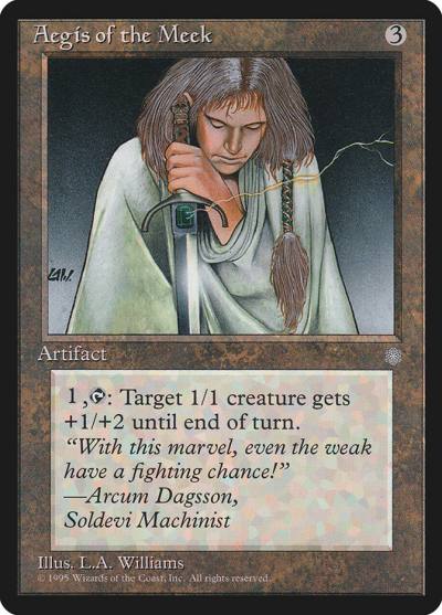 Aegis of the Meek ICE-307 Ice Age Magic card