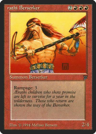 Aerathi Berserker 131 Legends Magic card