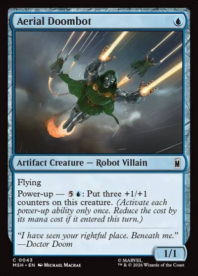 Aerial Doombot MSH-43 Marvel Super Heroes Magic card