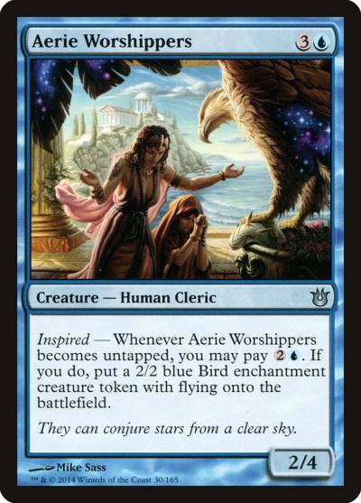 Aerie Worshippers 30 Born of the Gods Magic card