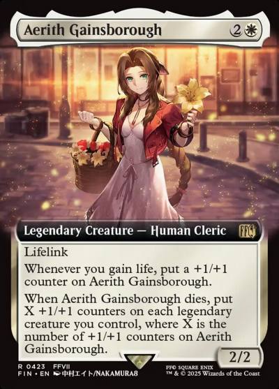 Aerith Gainsborough FIN-423 Final Fantasy Magic card