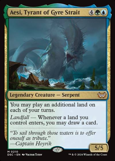 Aesi, Tyrant of Gyre Strait DSC-210 Duskmourn: House of Horror Commander Magic card