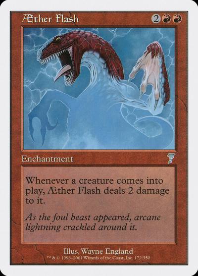 Aether Flash 7ED-172 Seventh Edition Magic card