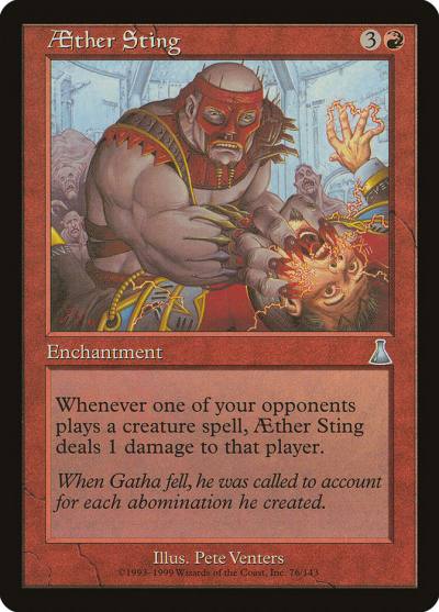 Aether Sting UDS-76 Urza's Destiny Magic card