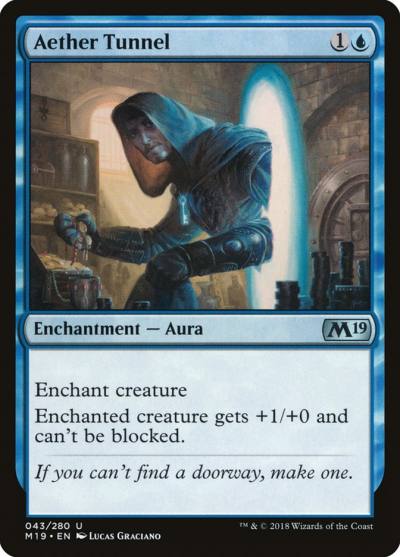 Aether Tunnel M19-43 Core Set 2019 Magic card