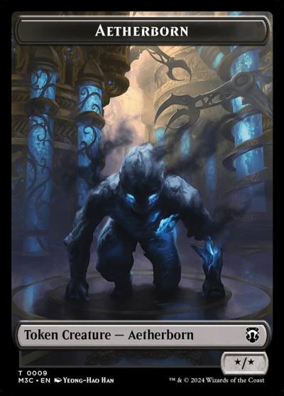 Aetherborn TM3C-9 Modern Horizons 3 Commander Tokens Magic card