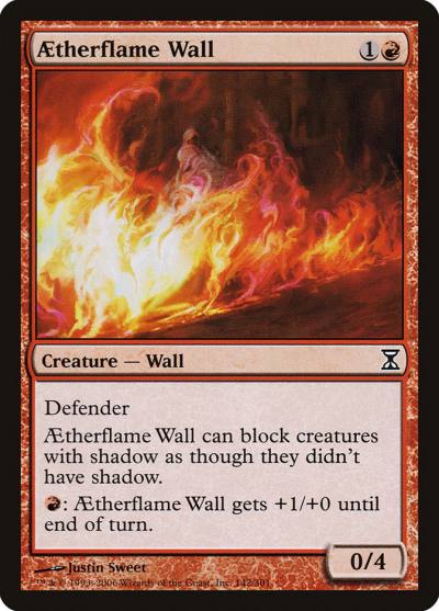 Aetherflame Wall TSP-142 Time Spiral Magic card