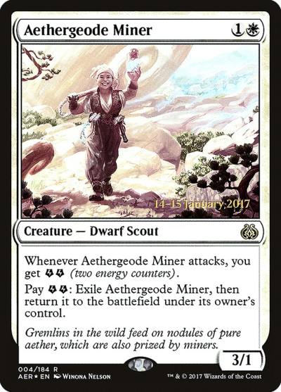 Aethergeode Miner PAER-4S Aether Revolt Promos Magic card